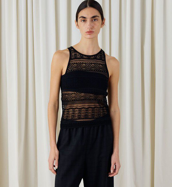 DES PRES「レースステッチ タンクトップ」|タンクトップ|