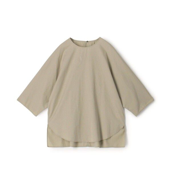 GALERIE VIE「コットンツイル クルーネックドルマン プルオーバーシャツ」|シャツ・ブラウス|53 グリーン