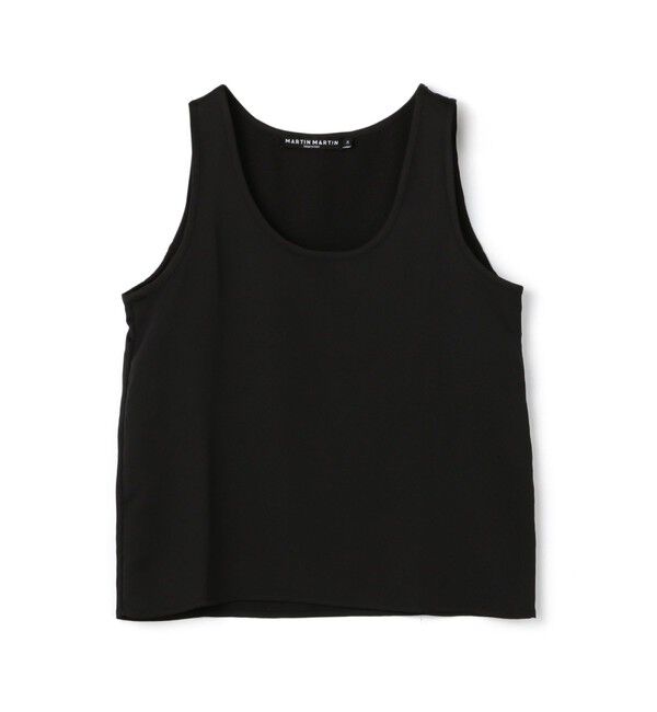 TOMORROWLAND GOODS「MARTIN MARTIN Top Marcel  Uネックタンクトップ」|シャツ・ブラウス|19 ブラック