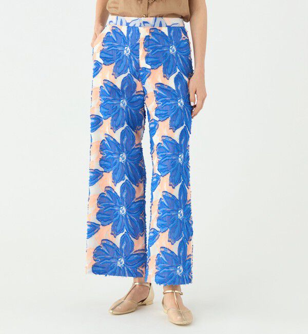 TOMORROWLAND collection「プルメリアジャカード ワイドストレートパンツ」|その他|