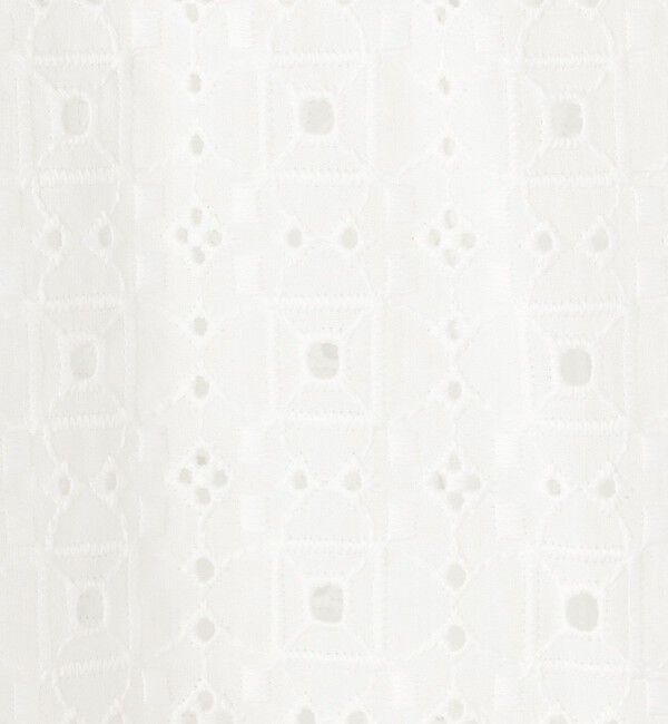 Ballsey「ボイルスクエアエンブロイダリー パフスリーブブラウス」|シャツ・ブラウス|