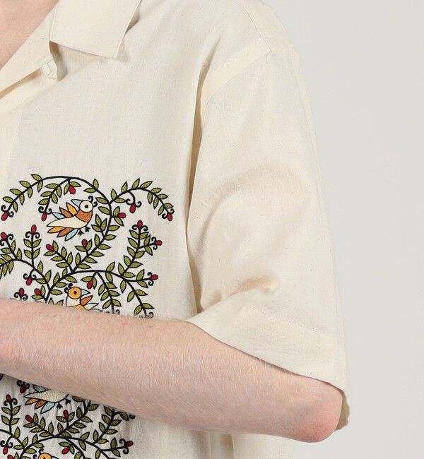 TOMORROWLAND BUYING WEAR「KARDO エンブロイダリー オープンカラーシャツ」|シャツ・ブラウス|