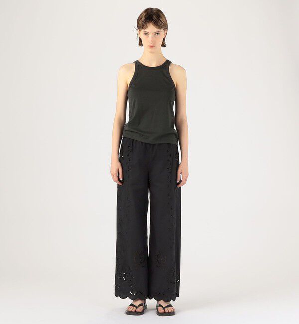 DES PRES「カットワークエンブロイダリー ストレートパンツ」|その他|