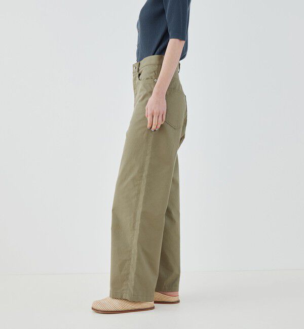 GALERIE VIE「ノンマーセライズドコットン 5ポケットパンツ」|チノ|