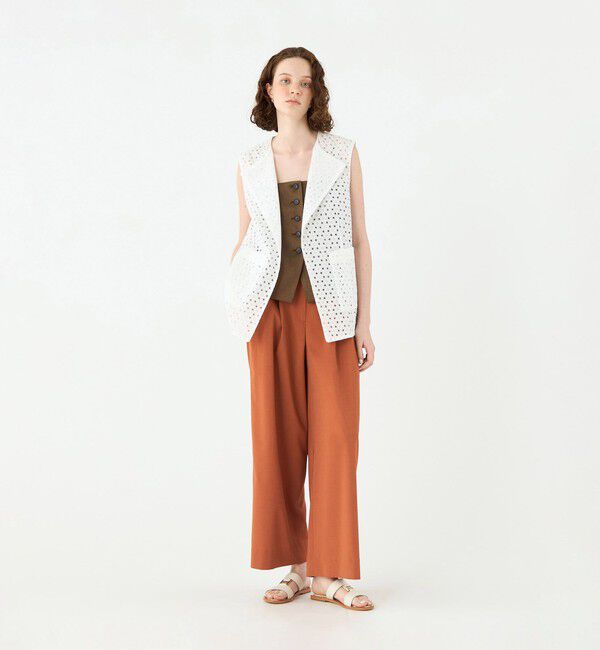 Ballsey「サークルエンブロイダリー ミドルジレ」|ベスト・ジレ|