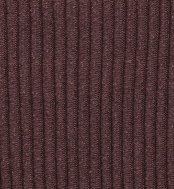 BACCA「レーヨンラメ リブアメリカンスリーブニット」|ニット・セーター|