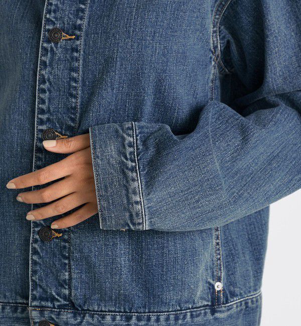 Edition「エッセンシャルデニム フーデットブルゾン」|ブルゾン・スタジャン|