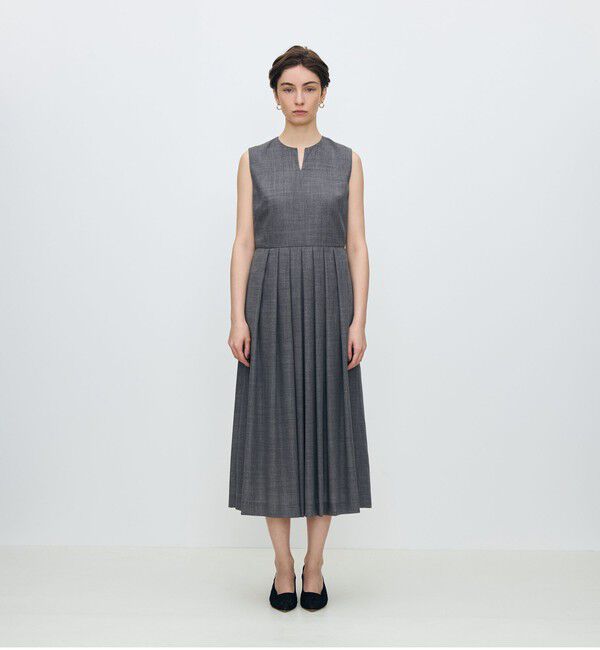 TOMORROWLAND collection「クリアーボイル キーネックワンピース」|ワンピース|