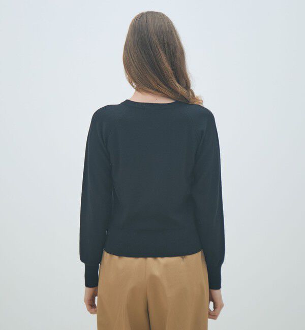 MACPHEE「プレーンウールアーガイル クルーネックプルオーバー」|ニット・セーター|