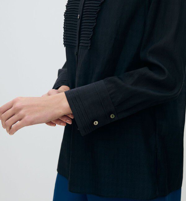 TOMORROWLAND collection「シアーハウンドトゥース ブザムシャツ」|シャツ・ブラウス|