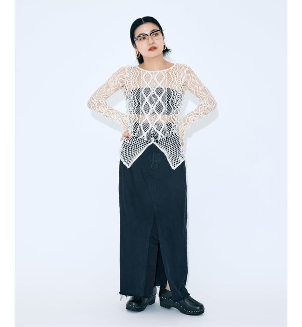  「《追加予約》EUCHRONIA 別注 LACE LONG SLEEVE 2：カットソー」|Tシャツ・カットソー|