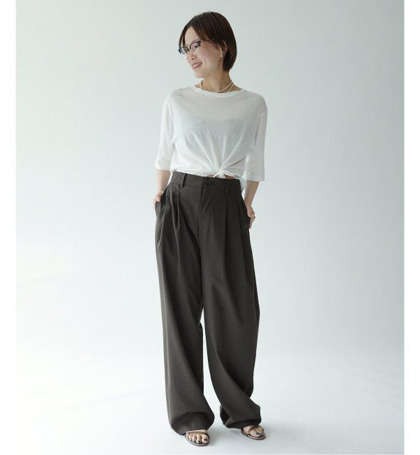 EMILYWEEK「セカンドスキン ハーフスリーブプルオーバー」|Tシャツ・カットソー|