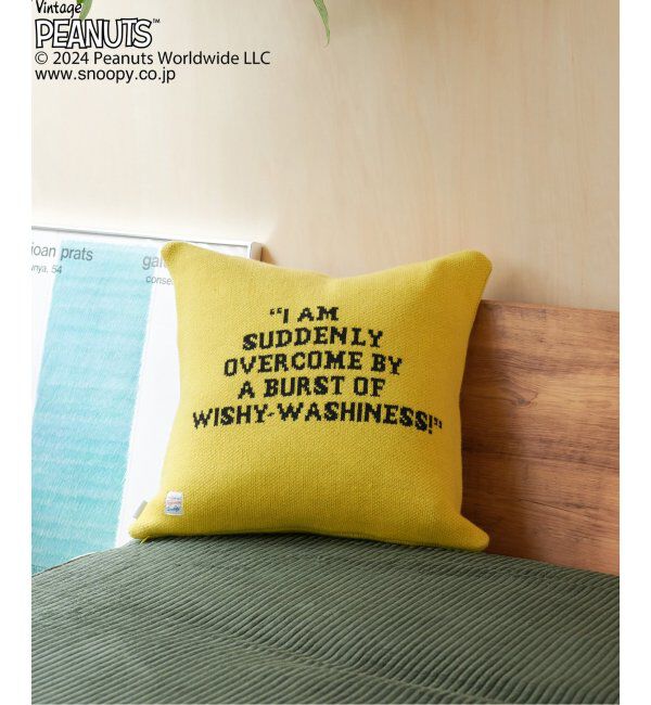 journal standard Furniture「【PEANUTS&times;SPORTS WEAR by JSF】別注 KNIT CUSHION クッションカバー」|クッション・クッションカバー|