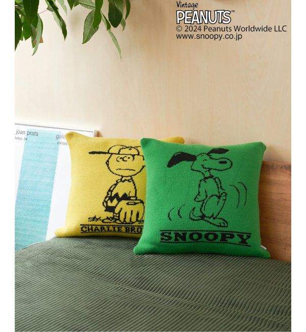 journal standard Furniture「【PEANUTS&times;SPORTS WEAR by JSF】別注 KNIT CUSHION クッションカバー」|クッション・クッションカバー|