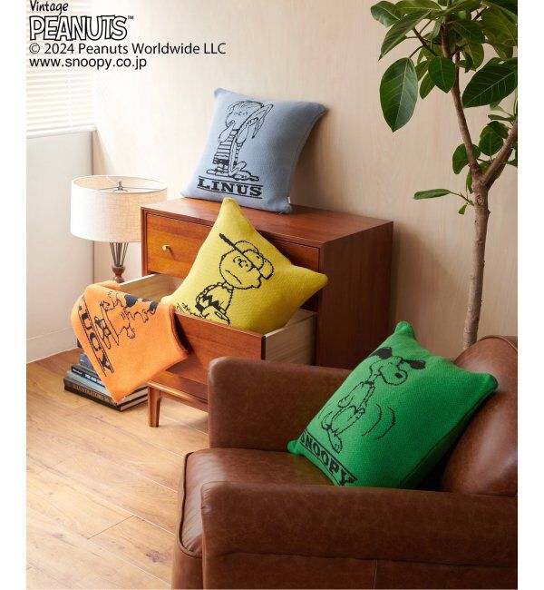 journal standard Furniture「【PEANUTS&times;SPORTS WEAR by JSF】別注 KNIT CUSHION クッションカバー」|クッション・クッションカバー|