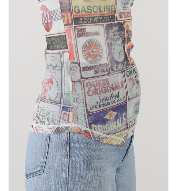 JOINT WORKS「GUESS/ゲスGO PRINTED RAGLAN MESH TOP」|Tシャツ・カットソー|