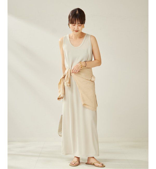 Plage「《一部カラーWEB限定追加》リブタンクワンピース 4」|ワンピース|