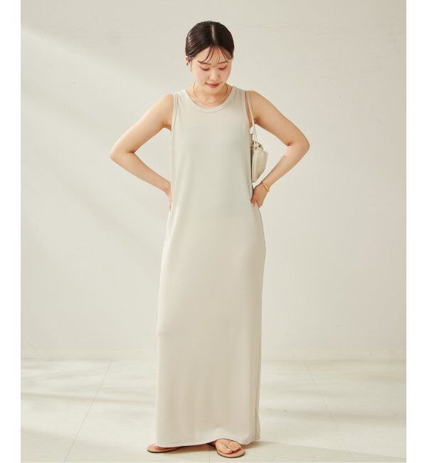 Plage「《一部カラーWEB限定追加》リブタンクワンピース 4」|ワンピース|