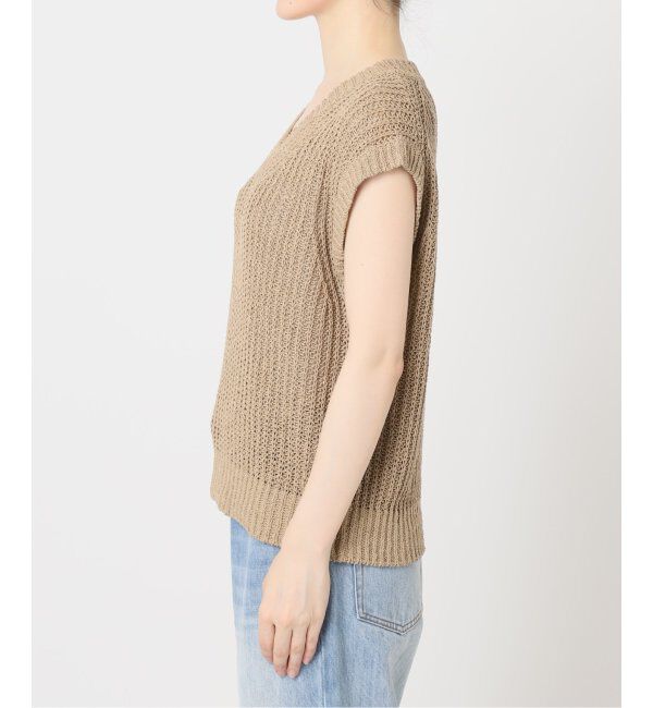 Plage「SILK-LINEN LILY Vネック ニット」|ニット・セーター|