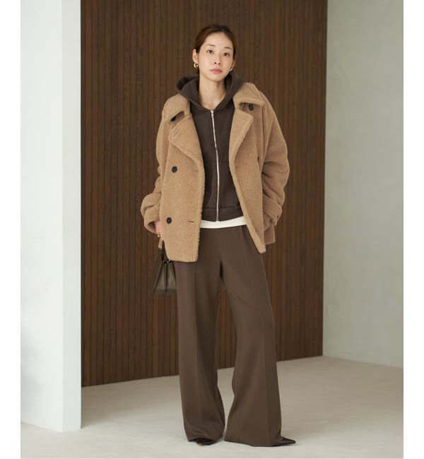 Plage「TRADITIONAL WEATHERWEAR 別注 ECO FUR Pコート」|ピーコート|