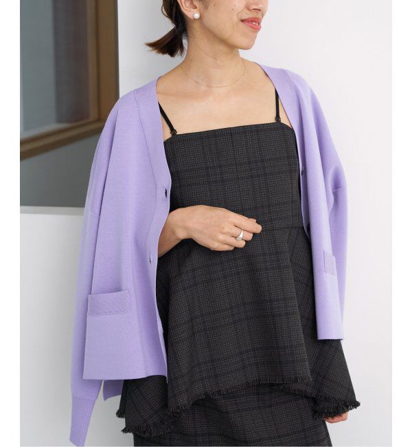 IENA「スーパーファインスムース ショートカーディガン」|カーディガン|