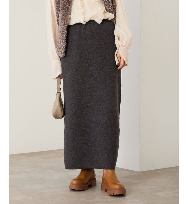 IENA「スーパーファインスムースニットスカート」|スカート|