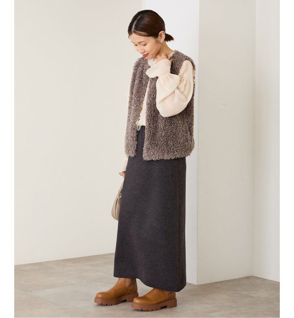 IENA「スーパーファインスムースニットスカート」|スカート|