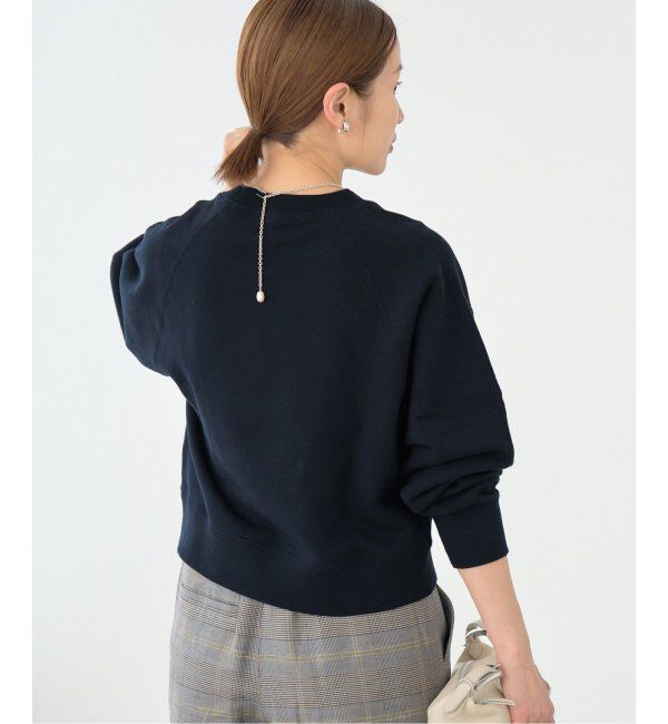 IENA「《追加3》コットン裏毛クロップドプルオーバー」|スウェット・ジャージ|