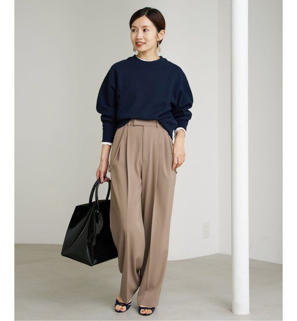 IENA「《追加3》コットン裏毛クロップドプルオーバー」|スウェット・ジャージ|