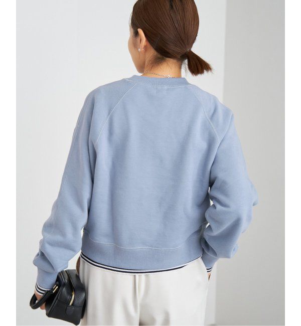 IENA「《追加3》コットン裏毛クロップドプルオーバー」|スウェット・ジャージ|