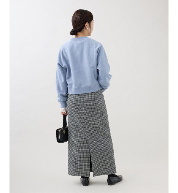 IENA「《追加3》コットン裏毛クロップドプルオーバー」|スウェット・ジャージ|