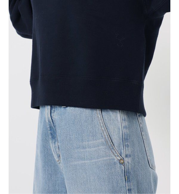 IENA「《追加3》コットン裏毛クロップドプルオーバー」|スウェット・ジャージ|