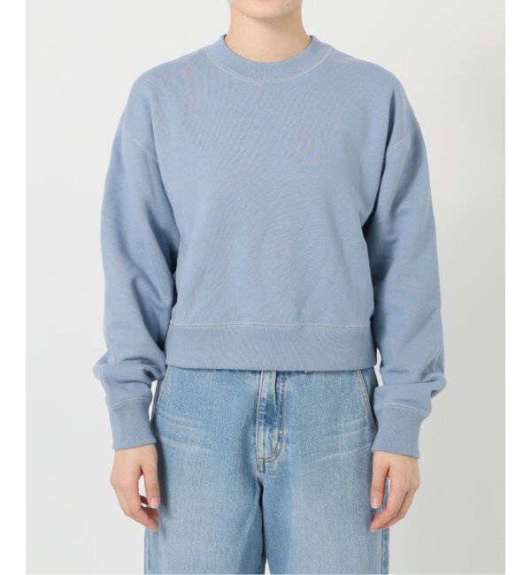 IENA「《追加3》コットン裏毛クロップドプルオーバー」|スウェット・ジャージ|