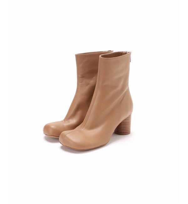 SLOBE IENA「《追加3》SLOBE スクエアトゥショートブーツ」|ショートブーツ|