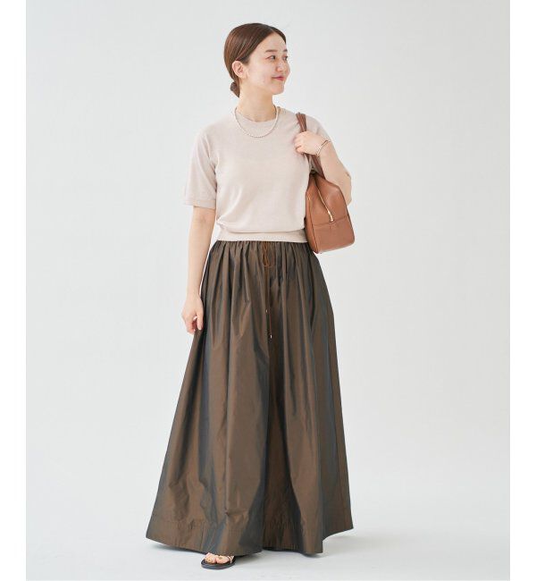 IENA「LEVITAハーフスリーブプルオーバー」|ニット・セーター|