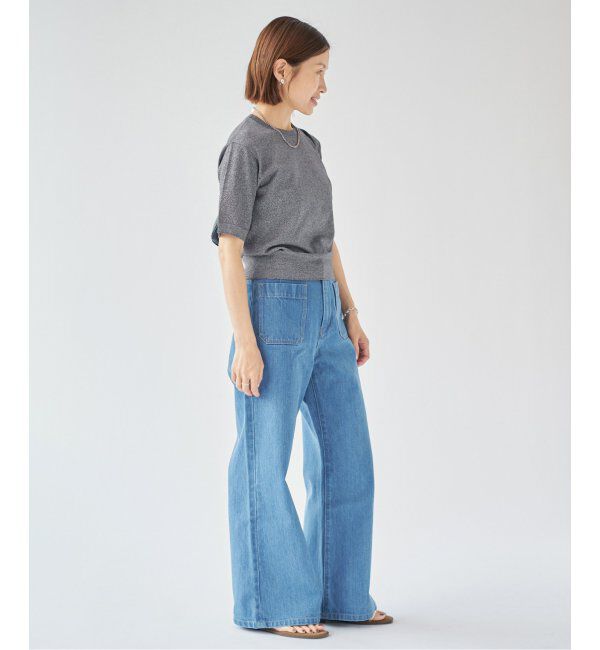 IENA「LEVITAハーフスリーブプルオーバー」|ニット・セーター|