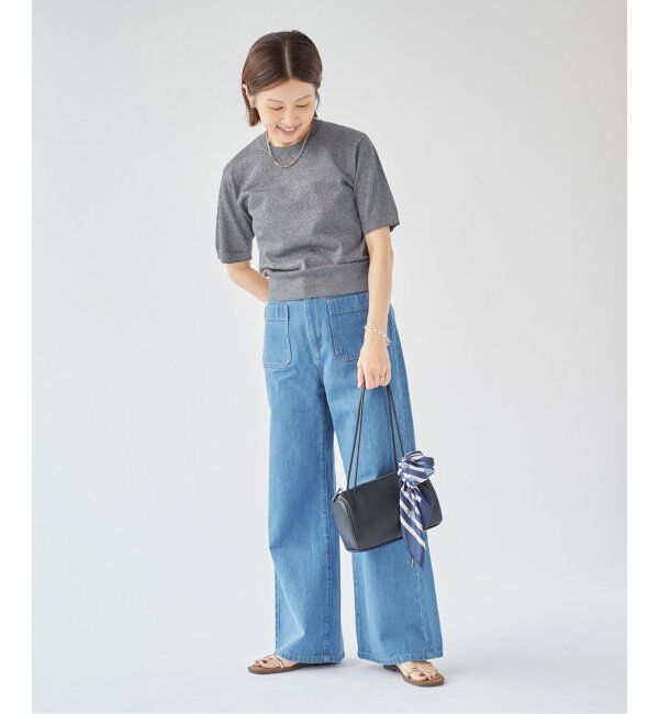 IENA「LEVITAハーフスリーブプルオーバー」|ニット・セーター|