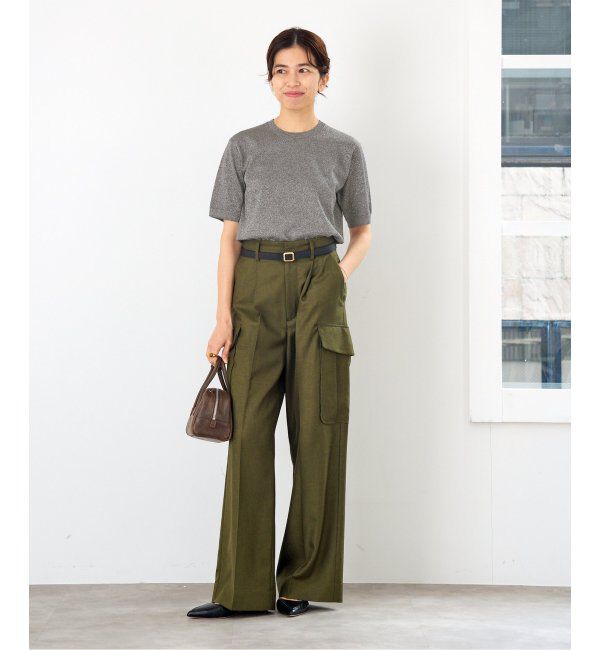 IENA「LEVITAハーフスリーブプルオーバー」|ニット・セーター|