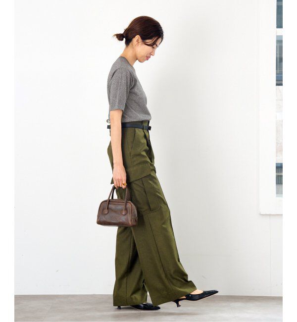 IENA「LEVITAハーフスリーブプルオーバー」|ニット・セーター|