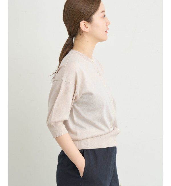 IENA「LEVITAクルーカーディガン」|カーディガン|