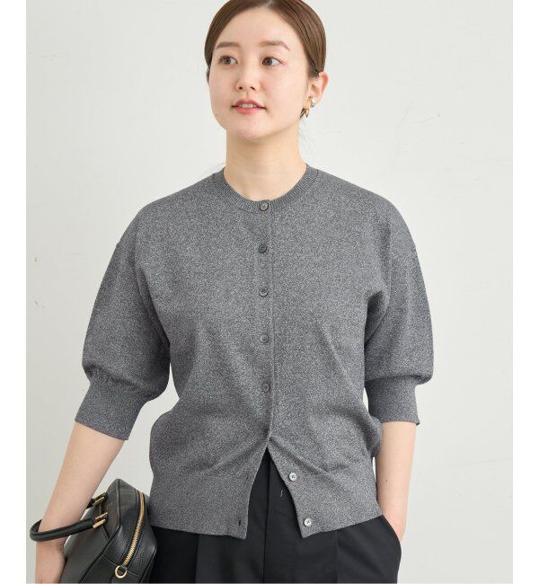 IENA「LEVITAクルーカーディガン」|カーディガン|