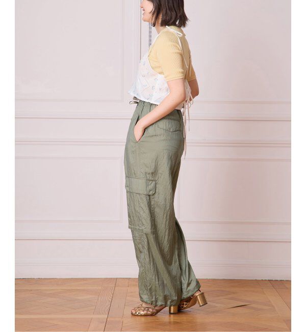IENA LA BOUCLE「IENA LA BOUCLE ナイロンシルクライトタフタカーゴパンツ」|カーゴ|