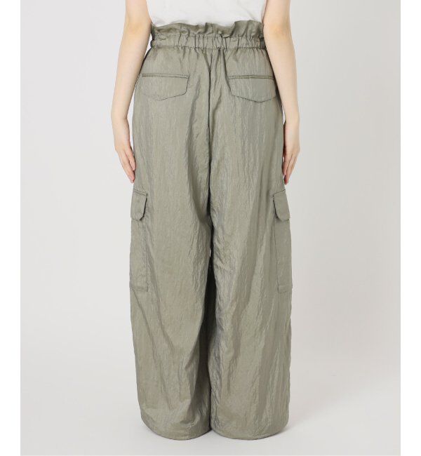 IENA LA BOUCLE「IENA LA BOUCLE ナイロンシルクライトタフタカーゴパンツ」|カーゴ|