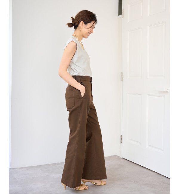 IENA「ATON/エイトン FRESCA SINGLE JERSEY ノースリーブ」|Tシャツ・カットソー|