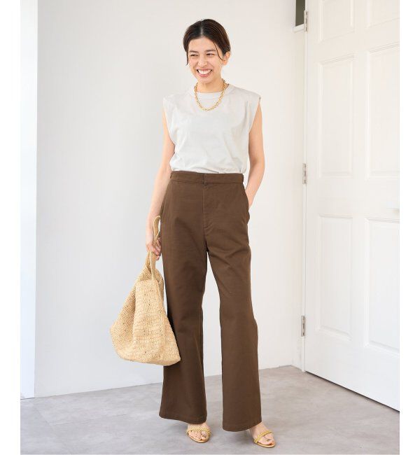 IENA「ATON/エイトン FRESCA SINGLE JERSEY ノースリーブ」|Tシャツ・カットソー|