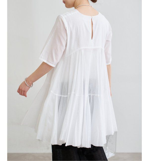 IENA「《追加》AAYUSHI/アユーシ ボリュームフレアハーフスリーブワンピース」|ワンピース|