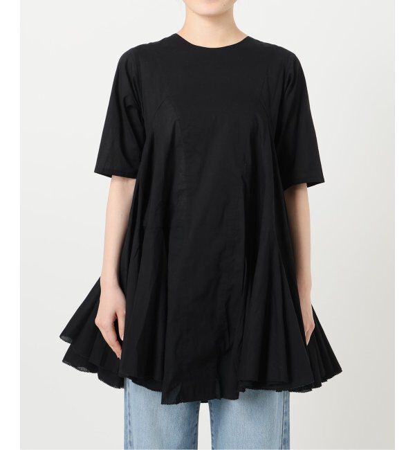 IENA「《追加》AAYUSHI/アユーシ ボリュームフレアハーフスリーブワンピース」|ワンピース|