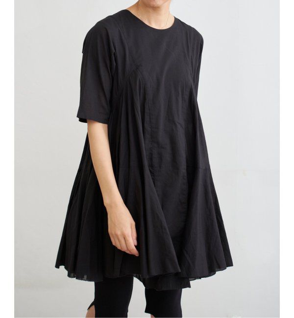 IENA「《追加》AAYUSHI/アユーシ ボリュームフレアハーフスリーブワンピース」|ワンピース|
