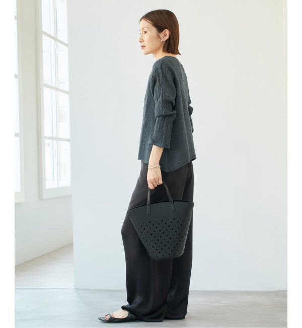 IENA「LES ATELIERS FRANCAIS DE CONFECTION ヘンリーネックトップス」|シャツ・ブラウス|