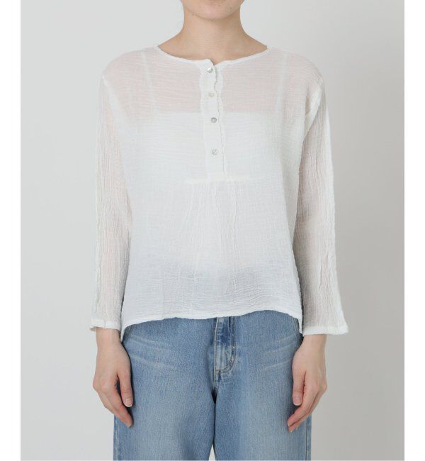 IENA「LES ATELIERS FRANCAIS DE CONFECTION ヘンリーネックトップス」|シャツ・ブラウス|